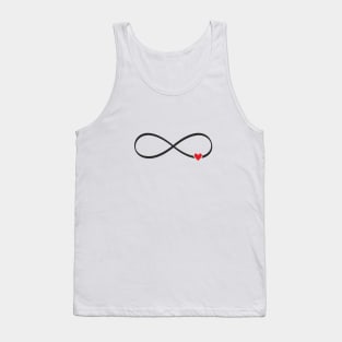 heart infinity symbol love sign gift Tank Top